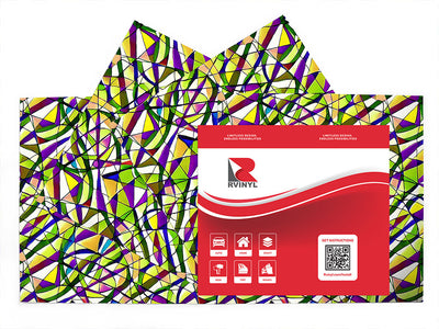 purple slashes stained glass Craft Vinyl Sheet Pack
