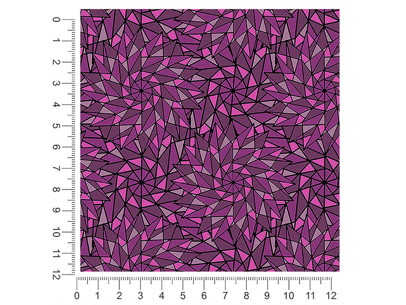 purple star stained glass 1ft x 1ft Craft Sheets