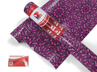 purple star stained glass Craft Vinyl Roll