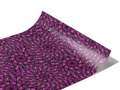 Purple Star Stained Glass Vinyl Wraps~Rwraps Series 914 Digitally Printed Vinyl Wrap~0