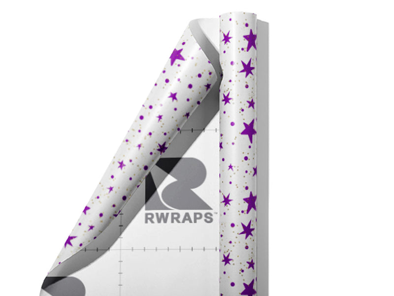 Purple Starlight Astrology Wrap Film Sheets~Rwraps Series 914 Purple Starlight Astrology Scrolled Sheet~3