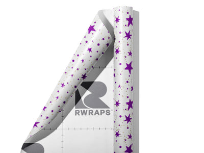Purple Starlight Astrology Wrap Film Sheets~Rwraps Series 914 Purple Starlight Astrology Scrolled Sheet~3