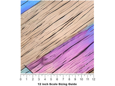Purple Streaks Wooden Parquet Vinyl Film Pattern Size 12 inch Scale~Rwraps Purple Streaks Wooden Parquet Sizing Chart~3