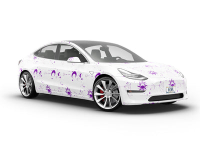 Purple Suns Astrology Vehicle Vinyl Wrap