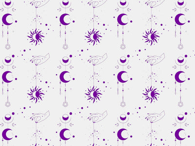 Purple Suns Astrology Vinyl Wrap Pattern~Rwraps Series 914 Digitally Printed Vinyl Wrap~0