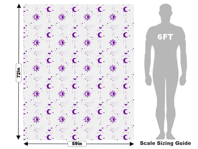 Purple Suns Astrology Vehicle Wrap Scale~Rwraps Series 914 Purple Suns Astrology Measurements~1