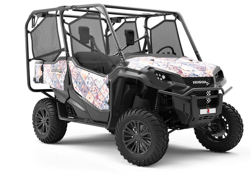Purple Tile Utility Vehicle Vinyl Wrap