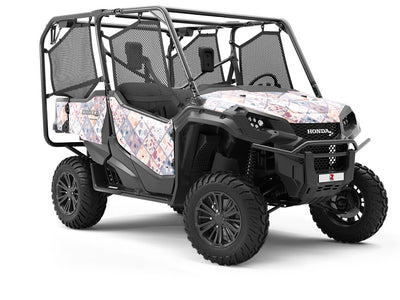 Purple Tile Utility Vehicle Vinyl Wrap