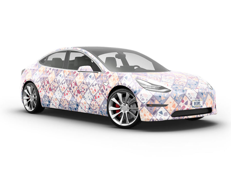 Purple Tile Vehicle Vinyl Wrap