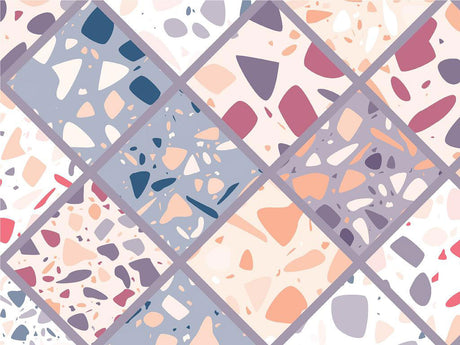 Purple Tile Vinyl Wrap Pattern~Rwraps Series 914 Digitally Printed Vinyl Wrap~0