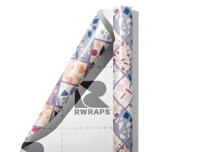 Purple Tile Wrap Film Sheets~Rwraps Series 914 Purple Tile Scrolled Sheet~4