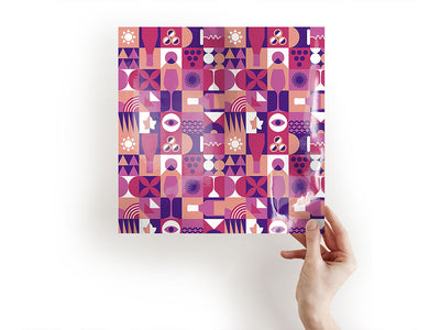 purple wine mosaic Craft Sheets