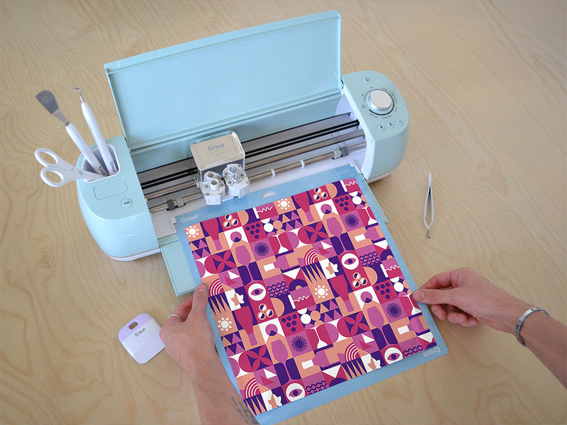 purple wine mosaic Cricut Compatible Vinyl