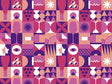 Purple Wine Mosaic Vinyl Wrap Pattern~Rwraps Series 914 Digitally Printed Vinyl Wrap~0
