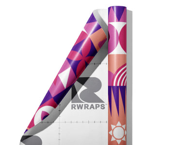 Purple Wine Mosaic Wrap Film Sheets~Rwraps Series 914 Purple Wine Mosaic Scrolled Sheet~3