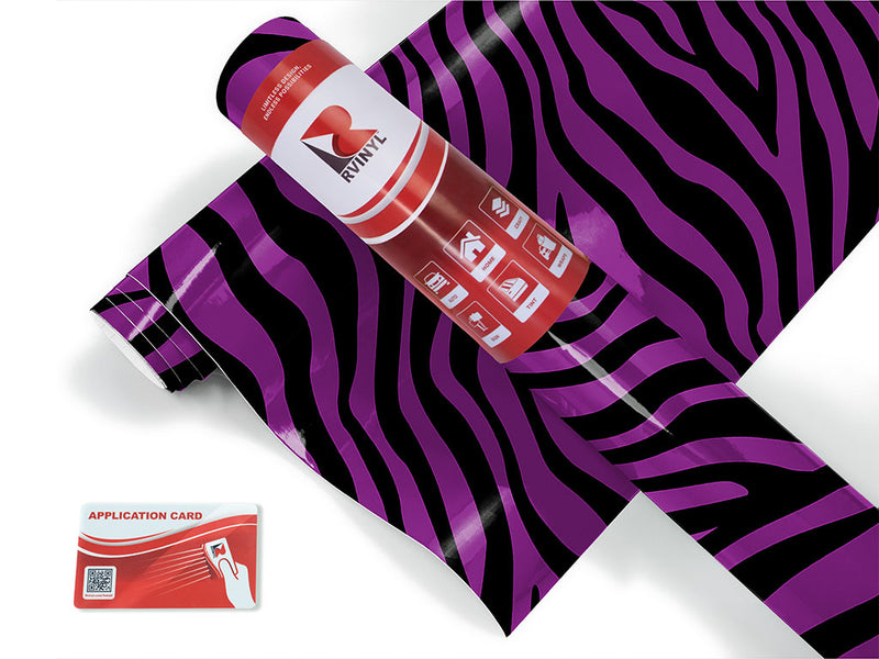 purple zebra animal print Craft Vinyl Roll