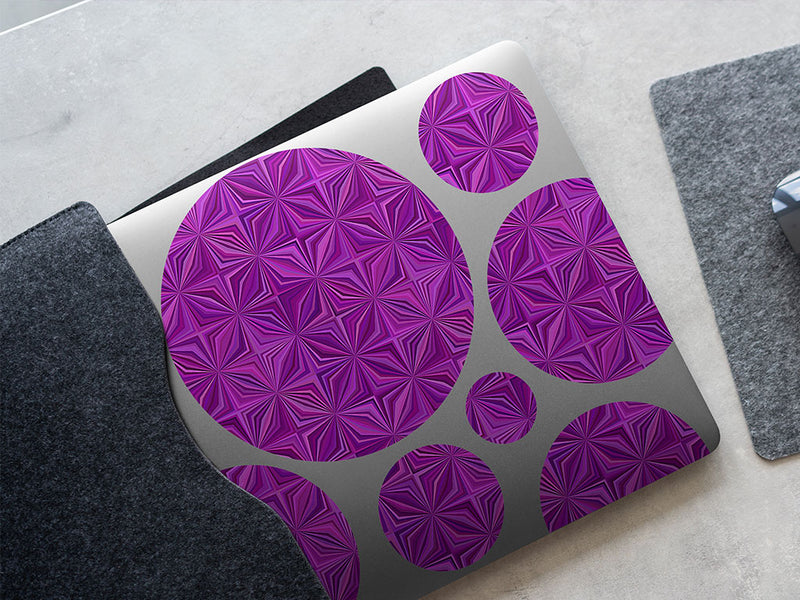 purpureus compass mosaic DIY Laptop Stickers