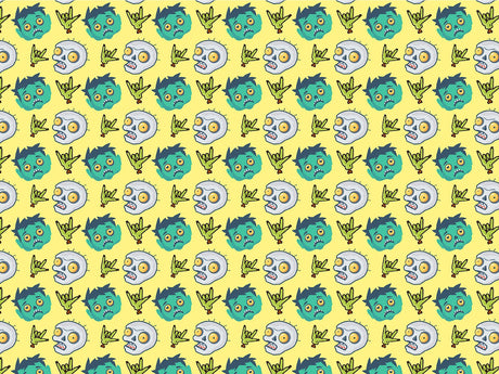 Pushing Daisies Zombie Vinyl Wrap Pattern~Rwraps Series 914 Digitally Printed Vinyl Wrap~0