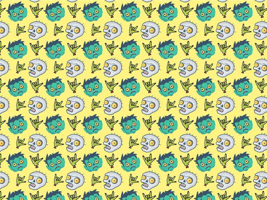 Pushing Daisies Zombie Vinyl Wrap Pattern~Rwraps Series 914 Digitally Printed Vinyl Wrap~0