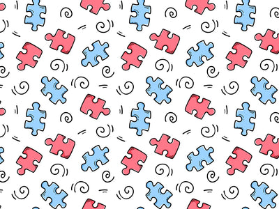 Puzzle Pastels Hobby Vinyl Wrap Pattern~Rwraps Series 914 Digitally Printed Vinyl Wrap~0
