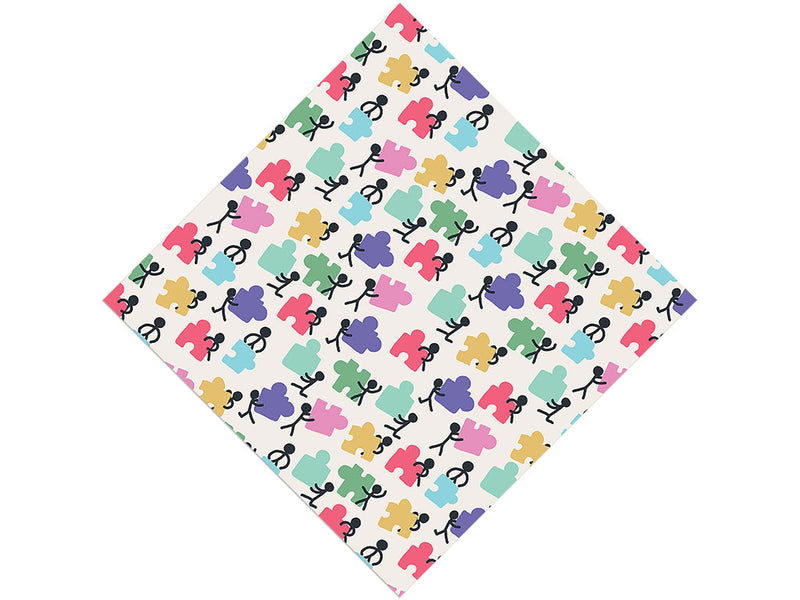 Puzzle Teamwork Hobby Vinyl Wrap Pattern