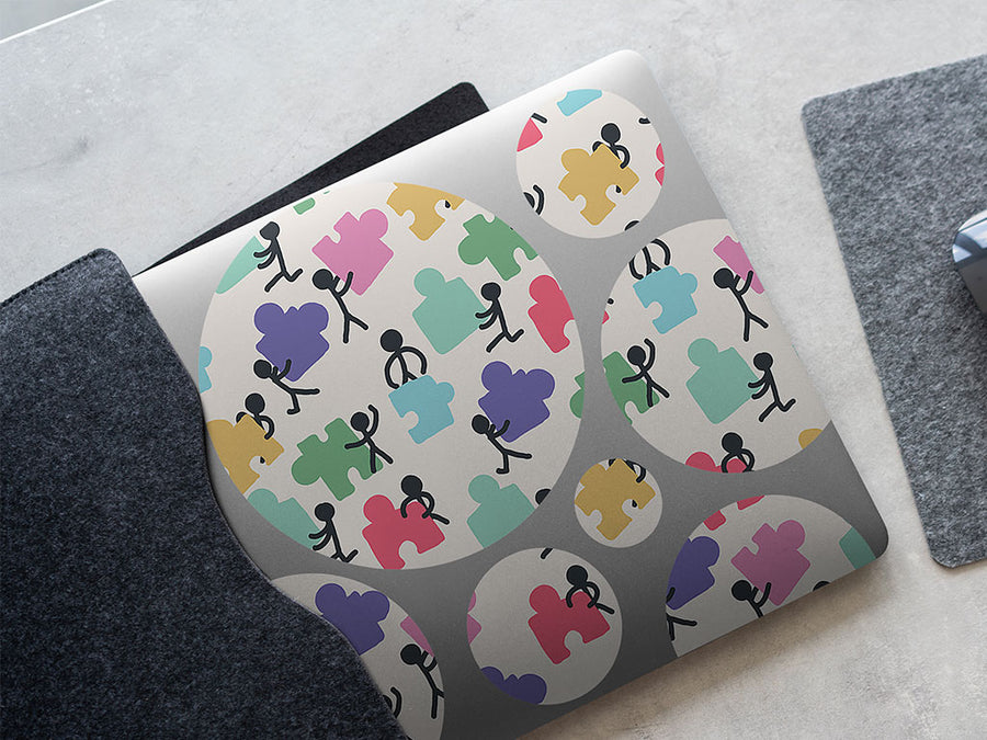 puzzle teamwork hobby DIY Laptop Stickers