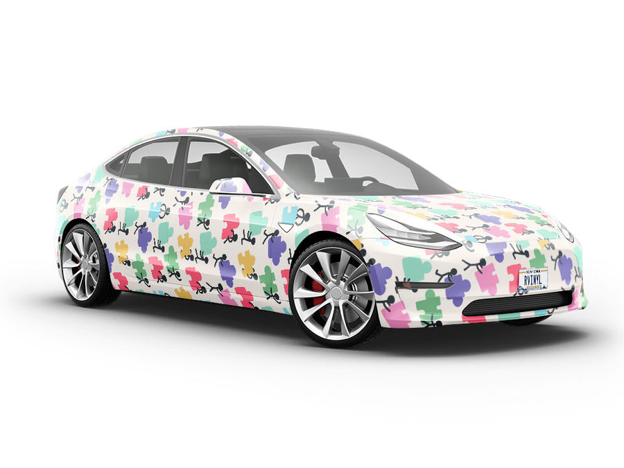 Puzzle Teamwork Hobby Vehicle Vinyl Wrap