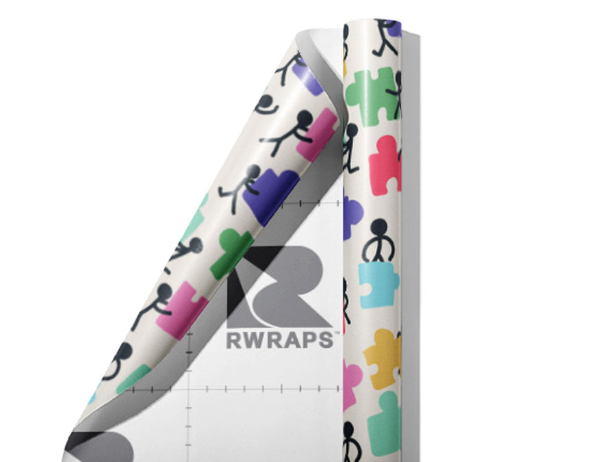 Puzzle Teamwork Hobby Wrap Film Sheets~Rwraps Series 914 Puzzle Teamwork Hobby Scrolled Sheet~3