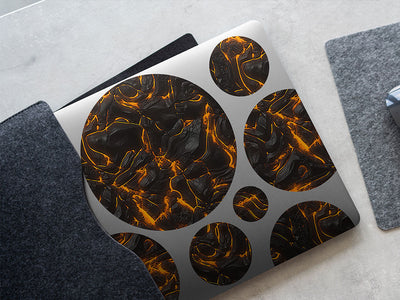 pyroclastic flow lava DIY Laptop Stickers