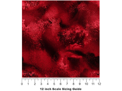 Pyrope Comb Gemstone Vinyl Film Pattern Size 12 inch Scale~Rwraps Pyrope Comb Gemstone Sizing Chart~2