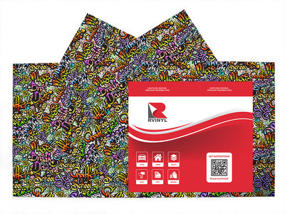 quick throwies graffiti Craft Vinyl Sheet Pack
