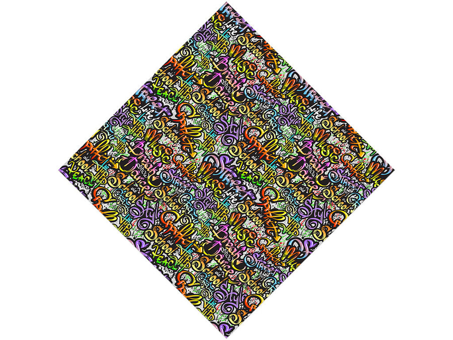 Quick Throwies Graffiti Vinyl Wrap Pattern