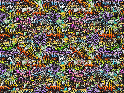 Quick Throwies Graffiti Vinyl Wrap Pattern~Rwraps Series 914 Digitally Printed Vinyl Wrap~0