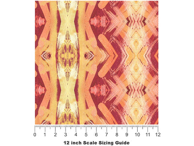 Quickening Frustration Watercolor Vinyl Film Pattern Size 12 inch Scale~Rwraps Quickening Frustration Watercolor Sizing Chart~2