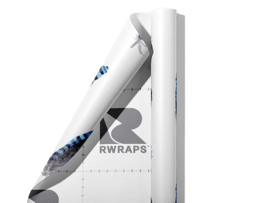 Quill Materials Birds Wrap Film Sheets~Rwraps Series 914 Quill Materials Birds Scrolled Sheet~3