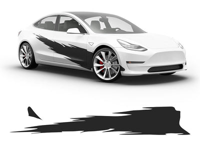 3M Matte Black R Tear Body Graphic~Full Side Auto Decal Kit~0