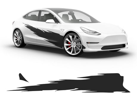 3M Matte Black R Tear Body Graphic~Full Side Auto Decal Kit~0