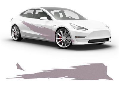 3M Silver R Tear Body Graphic~Full Side Auto Decal Kit~0