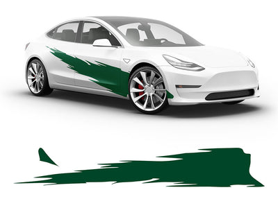 3M Dark Green R Tear Body Graphic~Full Side Auto Decal Kit~0