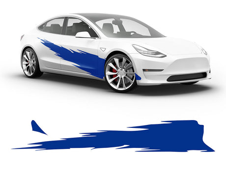 3M Sapphire Blue R Tear Body Graphic~Full Side Auto Decal Kit~0