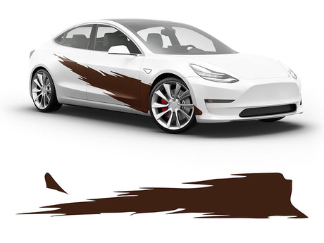 3M Brown R Tear Body Graphic~Full Side Auto Decal Kit~0