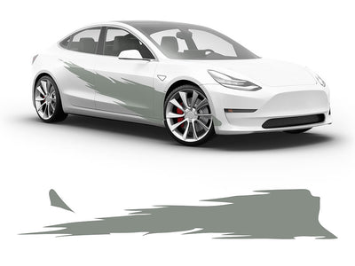 3M Light Gray R Tear Body Graphic~Full Side Auto Decal Kit~0