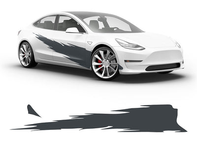 3M Nimbus Gray R Tear Body Graphic~Full Side Auto Decal Kit~0