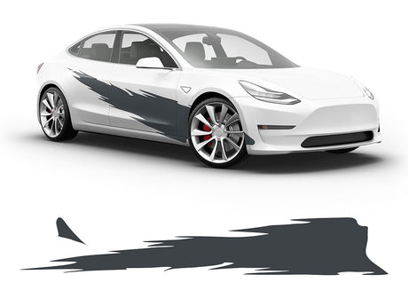3M Nimbus Gray R Tear Body Graphic~Full Side Auto Decal Kit~0