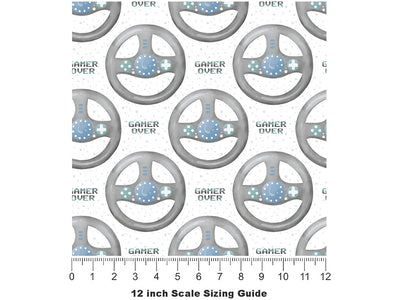 Race Finish Gaming Vinyl Film Pattern Size 12 inch Scale~Rwraps Race Finish Gaming Sizing Chart~2