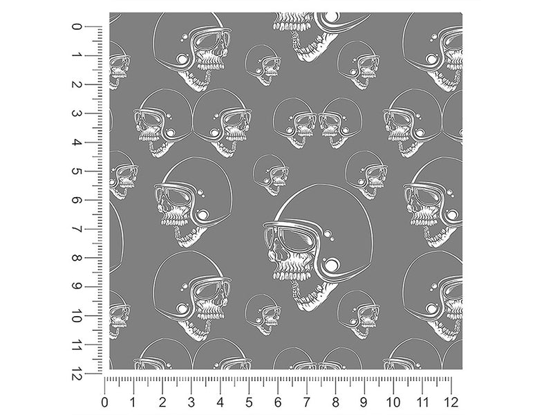 racer head skull and bones 1ft x 1ft Craft Sheets