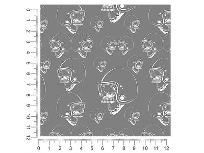racer head skull and bones 1ft x 1ft Craft Sheets