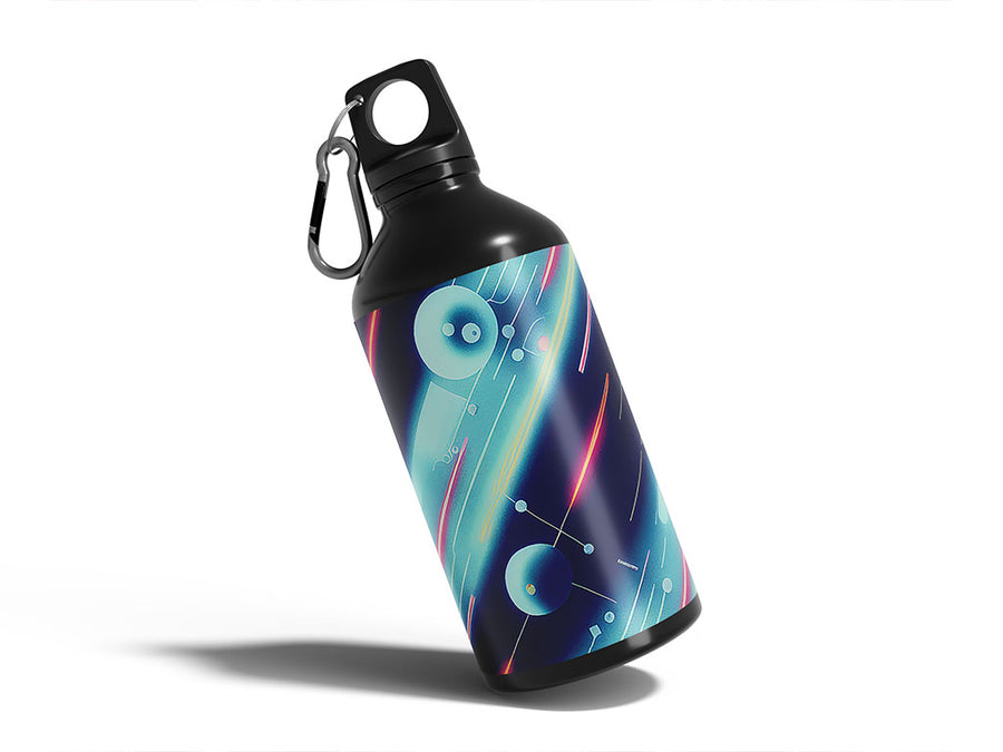 racing neurons science fiction Water Bottle DIY Stickers