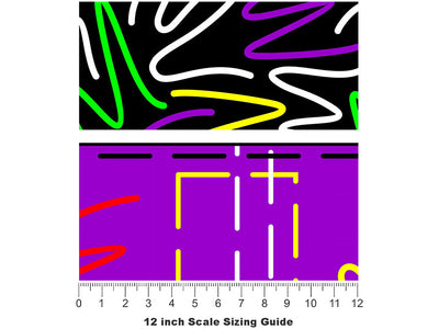 Radical Renovations Abstract Vinyl Film Pattern Size 12 inch Scale~Rwraps Radical Renovations Abstract Sizing Chart~2