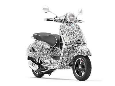 Radio Fuzz Pixel Vespa Scooter Wrap Film